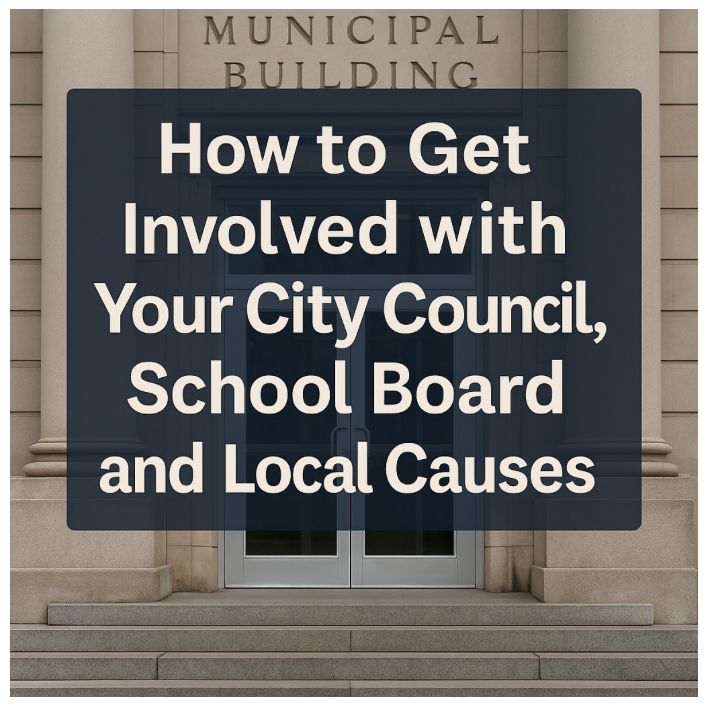 How to Get Involved with Your City Council, School Board, and Local Causes