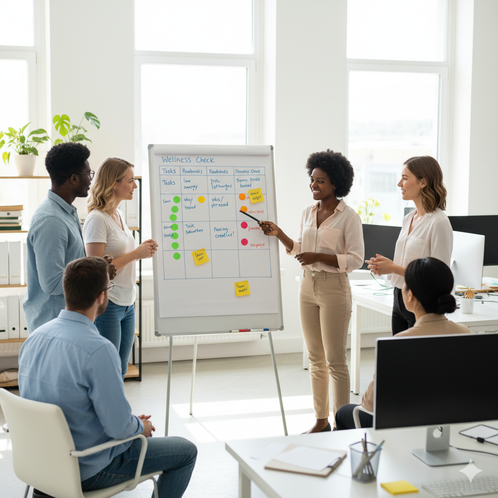 Startup team integrates founder mental health in a wellness stand-up