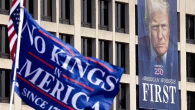 No Kings Protest & Donald Trump protest images