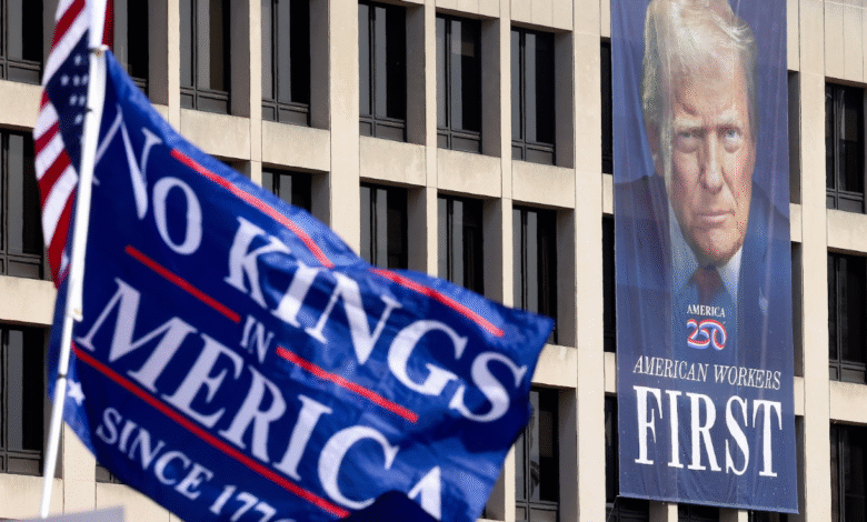 No Kings Protest & Donald Trump protest images